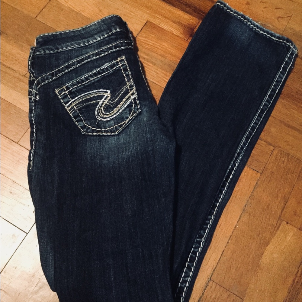 Silver boot cut jeans for sale!! 😍